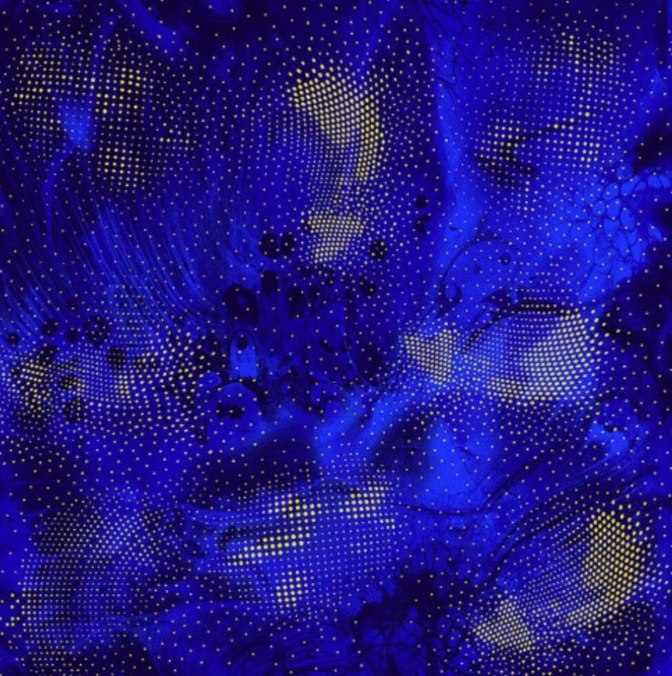 Bijoux by Chong A Hwang Royal Blue Metallic Texture Cotton Fabric by Yard - Image 1 of 1