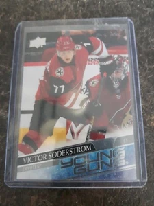 2020-21 Upper Deck Series 1 Young Guns Rookie Victor Soderstrom RC Card# 221 - Picture 1 of 2