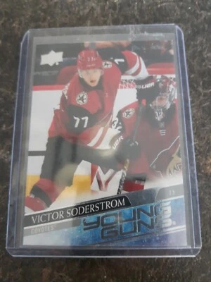 2020-21 Upper Deck Series 1 Young Guns Rookie Victor Soderstrom RC Card# 221 - Image 1 of 2