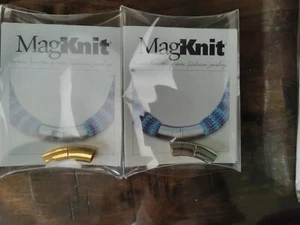 2 MagKnit For Knitting Or Beading Jewelry Fashion RARE USA Clasps  - Picture 1 of 5