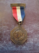 King George V and Queen Mary Jubilee Medal with ribbon, marked Grindledors Mat 6