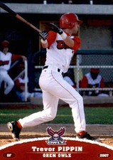 2007 Orem Owlz Grandstand #28 Trevor Pippin Peachtree City Georgia Baseball Card