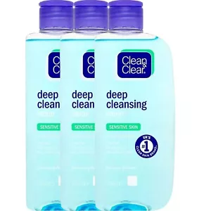 Clean & Clear Deep Cleansing Lotion for Sensitive Skin, 200mlx3 - Picture 1 of 4
