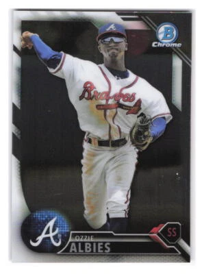 2016 Bowman #BCP110 Ozzie Albies Chrome Prospects Near Mint or Better - Image 1 of 2