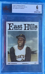 1966 PIRATES EAST HILLS SHOPPING CENTER #21 ROBERTO CLEMENTE GRADED BVG 6 EX-MT