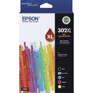 Epson 302XL 5 Ink Value Pack GENUINE BRAND NEW - Picture 1 of 1
