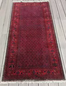 Afghani Hand Knotted Beljik Tribal Rug 3' X 6' #1 F*S - Picture 1 of 12