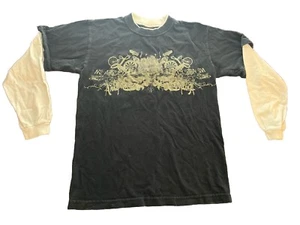 Camisa manga larga Y2K Quiksilver niños gráfico mediano - Imagen 1 de 7