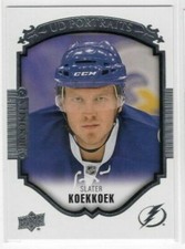 Slater Koekkoek 15-16 Upper Deck Series Two UD Portraits Rookies TB Lightning