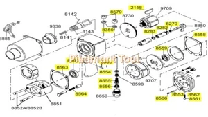 Kit de afinación Ingersoll Rand para llave de impacto serie I-R 290, parte # 290-TK2 - Imagen 1 de 1