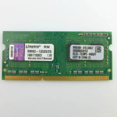 2 GB DDR3 SDRAM PC3-10600 (DDR3-1333) RMN3-1333S/2G Ram Memoria Kingston - Immagine 1 di 3