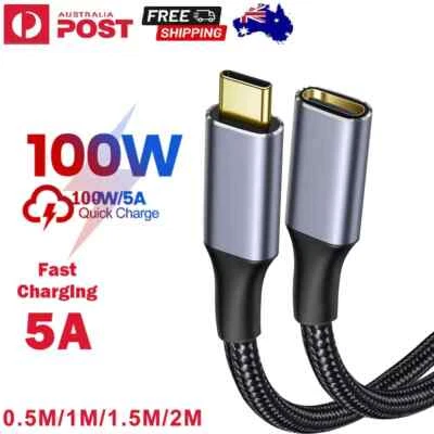 1.5M USB 3.1 Type C USB C Extension Cable Male to Female Extender Charging Cord - Image 1 of 4