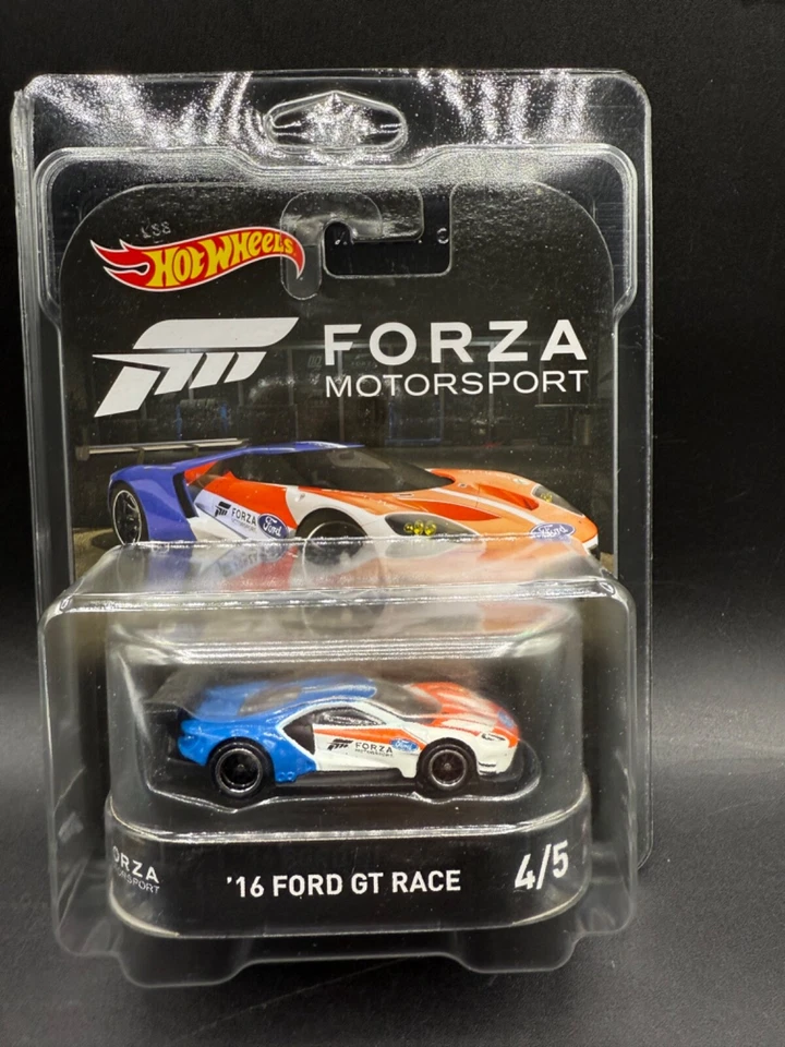 Hot Wheels 2018 Retro Entertainment Forza Motorsport 16 Ford GT Race Dwj92