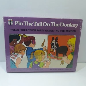 Pin The Tail On The Donkey 1975 envuelto en plástico Rainbow Works VER LEER - Imagen 1 de 9