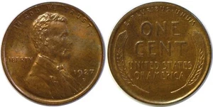 1927-D 1C Lincoln Wheat Cent Unc. - Picture 1 of 3