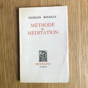Georges Bataille Originalausgabe nummeriert Meditationsmethode Brunnen 1947 - Bild 1 von 6