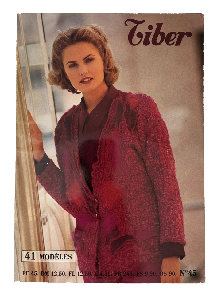 TIBER Knitting No 45 French Sweaters Jackets 41 Knitting Patterns In English - Image 1 of 1