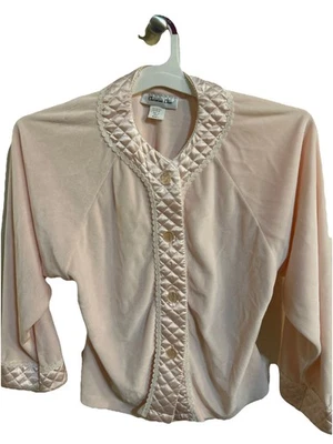 Cardigã Christian Dior suéter rosa claro mistura de algodão tamanho PEQUENO - Imagem 1 de 4