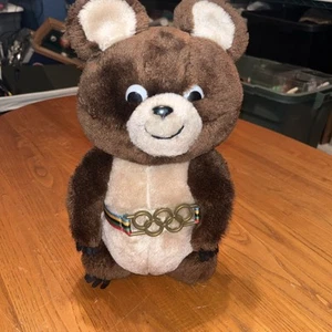 Oso de peluche Misha Dakin 1980 mascota de los Juegos Olímpicos de Moscú 12" peluche T2 - Imagen 1 de 8