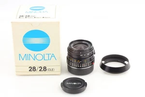 Box [Top Mint w/ Hood] Minolta M-Rokkor 28mm f/2.8 for CL CLE Leica M From Japan - Picture 1 of 11
