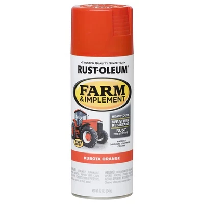 Kubota Orange Heavy Duty Spray Paint For Tractors And Farm Equipment 12 Ounce - Image 1 of 2