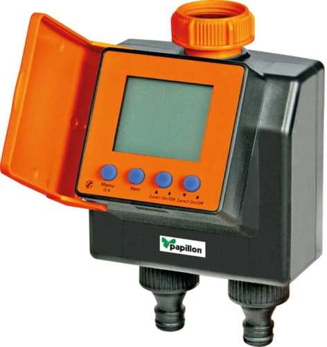 PROGRAMMATORE BIZONA IRRIGAZIONE DIGITALE CON VALVOLA SOLENOIDE  PAPILLON - Immagine 1 di 1