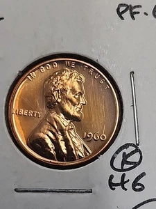 1960 Lincoln Memorial Cent Proof MS Condition - Picture 1 of 3