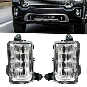 Fog Light Lamp Left & Right Side Fit For GMC Sierra 1500 2019 2020 2021 2022 - Picture 1 of 5