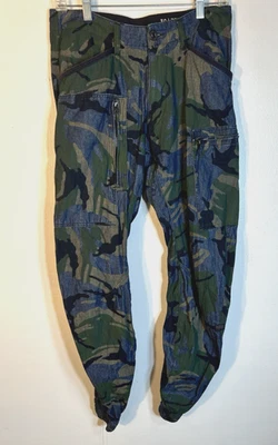 Pantalón G-Star Raw Talla 30W 32L Azul Verde Algodón Camuflaje Carga Powel 3D Puños Cónicos Foto 1 de 4