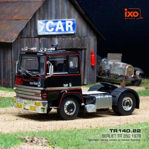 IXO 1/43 TR140 BERLIET TR 350 1978 Noir Nero Black Tracteur camion truck Cab - Foto 1 di 12