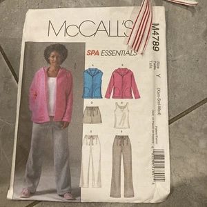 McCall's 4789 Misses Vest Jacket Top Shorts & Pants Sewing Pattern XS-S-M Pajama - Picture 1 of 2