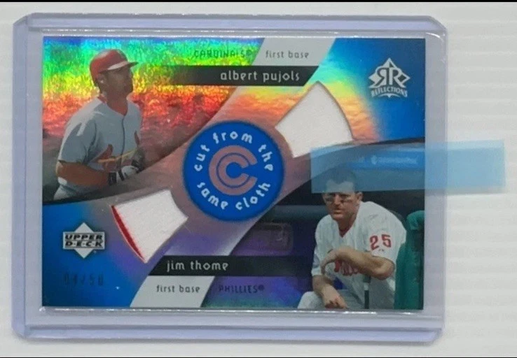 2005 Upper Deck Reflections - Cut from the Same Cloth Albert Pujols, Jim... - Image 1 of 2