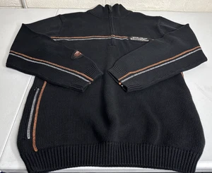 Vintage 2005 Herren Harley Davidson Small schwarz 1/4 Zip Strickpullover Sweater - Bild 1 von 14