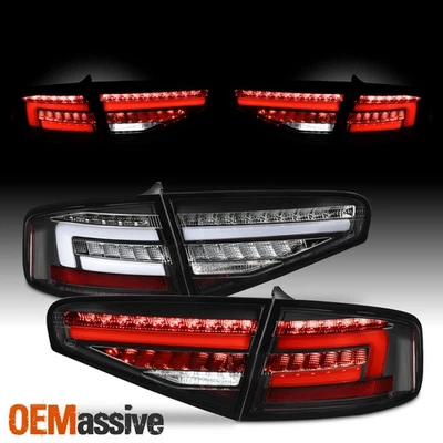 Luces traseras para Audi A4/S4 2013-2016 [LED] completo con intermitente secuencial negro Foto 1 de 4