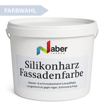 2,5 L Silikonharz Fassadenfarbe, Lotuseffekt, Lotusfarbe, RAL Farbwahl - MATT - Bild 1 von 3