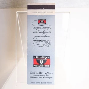 Good Will Drug Store Los Angeles Vintage zuverlässige Rezepte Streichholzschachtel - Bild 1 von 3