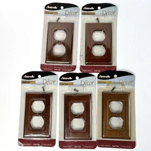 5 Stück Amerelle Decor Collection Duplex Wandplatte massives dunkles Eichenholz - neu - Bild 1 von 5