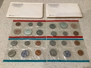 1969 *40% Silver Kennedy* Uncirculated Coin Set U.S Mint OGP ~ Lot Of 2 Sets - Picture 1 of 5