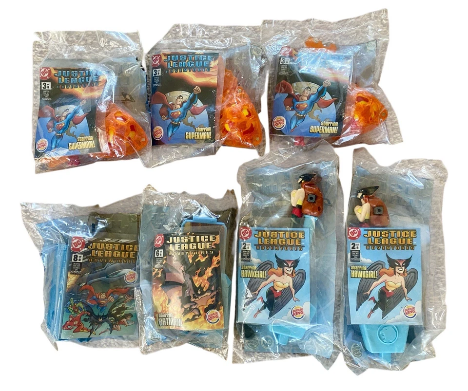 Juguetes Happy Meal para niños Burger King de Justice League Adventures (sellados) 2003 Foto 1 de 1