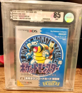 2016 Pokemon AO Blue Pocket Monsters 3DS Code VGA 85 NM+ Sealed - Bild 1 von 3