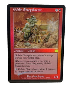 Goblin Sharpshooter Onslaught NM Foil Holo MTG Magic the Gathering Trading Card - Foto 1 di 13
