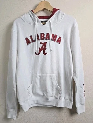 NCAA Alabama Crimson Tide  Women’s Hoodie Sweatshirt Large White Embroidered  - Image 1 of 4