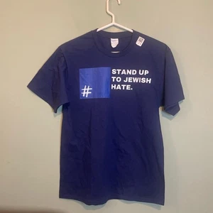 Nueva con etiquetas Camiseta Mujer Stand Up To Jewish Hate Support Israel Advocacy Azul Marino Mediana - Imagen 1 de 5