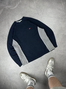 Vintage Nike Knitwear Sweatshirt Striped Y2K Faded Style Men’s Size L-XL - Picture 1 of 11