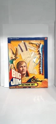 Mattel Big Jim Action Set Indian Chief Tribe Western 1976 NUEVO SIN USAR, EN CAJA figura de acción Foto 1 de 4
