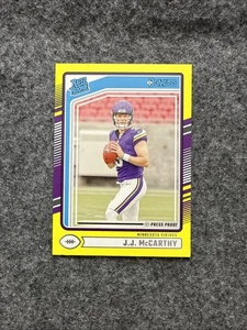 J.J. McCarthy #303 - 2024 Panini Donruss - Rated Rookie Press Proof Yellow (RC) - Bild 1 von 2