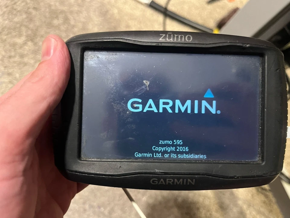 Used Garmin Zumo 595LM (Lifetime Maps) Motorcycle / Harley GPS Navigation - Image 1 of 3