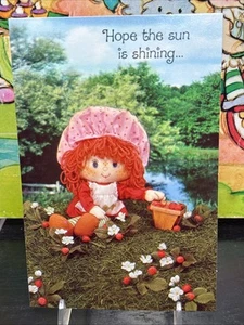 Sehr seltene Vintage Strawberry Shortcake Stoffpuppe Freundschaft Typ Karte 1983 - Bild 1 von 17
