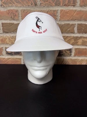 Vintage Santa Ana Golf Club Hat Cap Visor New Mexico White Adjustable - Image 1 of 4