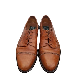 Cable & CO 4209 Brown Leather Lace Up Dress Shoes Made in Italy Vero Cuoio 11,5D - Picture 1 of 23